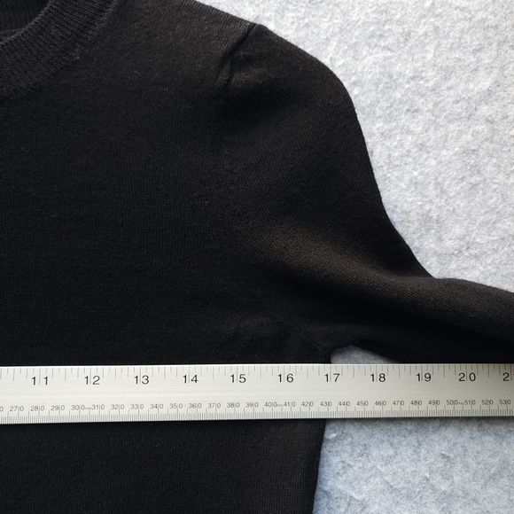 Sézane Paulo Jumper Pullover Sweater Merino Wool in Black SHRUNKEN - Picture 6 of 8